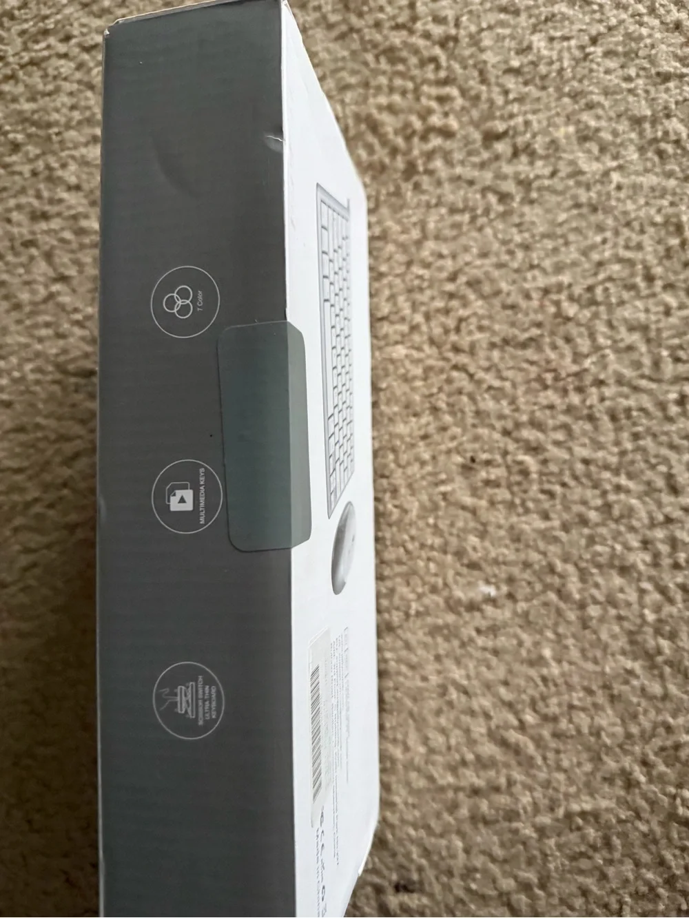 Wireless Backlit Keyboard and Mouse Combo - White